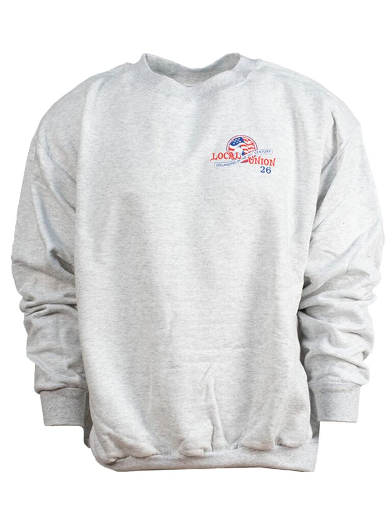 Crew Neck Sweatshirt Left Chest Local 26