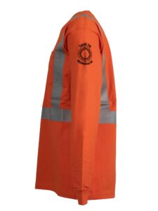 Long Sleeve Safety Pocket Shirt (Bright Orange) - Sleeve
