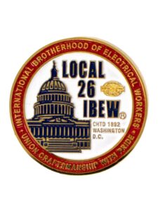 IBEW 26 Challenge Coin - Backside